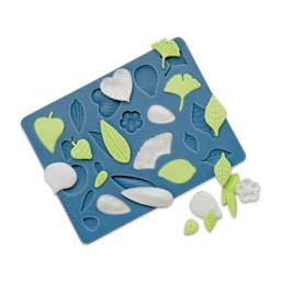 Sculpey Oven Safe Flower Molds (example of molded sculpey pieces)