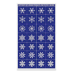 Armour Rub ‘N’ Etch Glass Etching Stencil - Snow Flakes, 8"H x 5"W Sheet