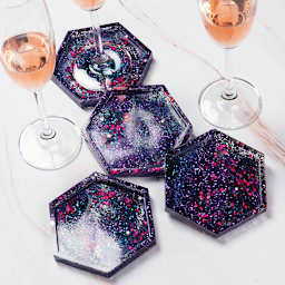 Mod Podge Resin Mold Set (set of 4 hexagonal coasters)