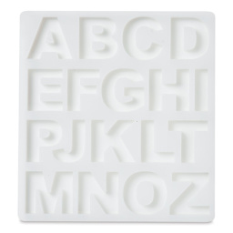 Mod Podge Alphabet Silicone Mold (1 of the included molds, out of package)
