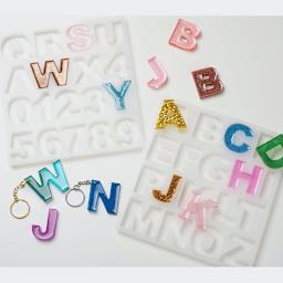 Mod Podge Alphabet Silicone Mold (finished examples)