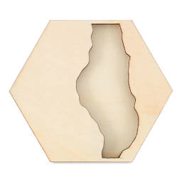 Mod Podge Resin Pouring Coasters - Set of 5 (example of a single coaster)