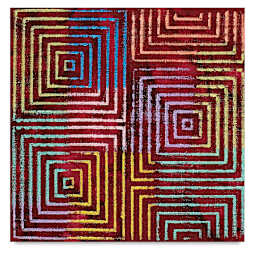 Cedar Canyon Rubbing Plates - Finished art using 1 Op Art design