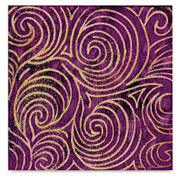 Cedar Canyon Rubbing Plates - Finished art using 1 Curves design