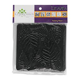 Cedar Canyon Rubbing Plates - Front view of package of Leaves design plates