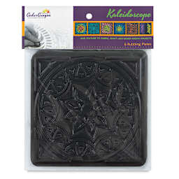 Cedar Canyon Rubbing Plates - Front view of package of Kaleidoscope design plates