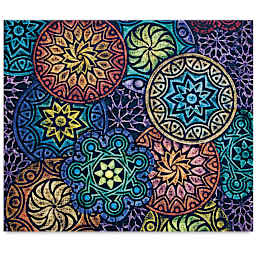 Cedar Canyon Rubbing Plates - Finished art using 1 Kaleidoscope design