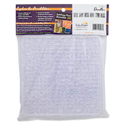 Cedar Canyon Rubbing Plates - Back view of package of Doodles design plates