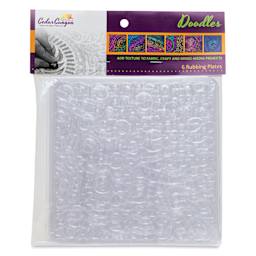 Cedar Canyon Rubbing Plates - Front view of package of Doodles design plates