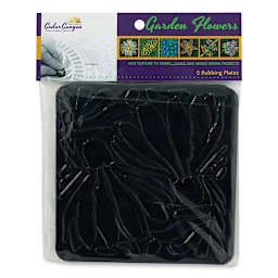 Cedar Canyon Rubbing Plates - Front view of package of Garden Flowers design plates