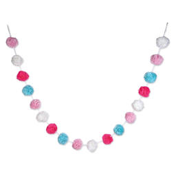  Darice Pom Pom Garland - Pastel, 6 ft