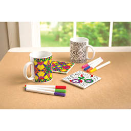 Hearthsong Color Mugs and Coasters Set