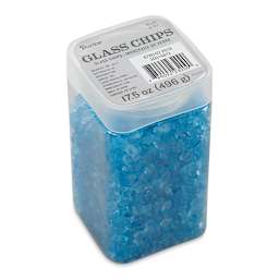 Darice Glass Chips - Blue, 500 g