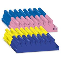 Creativity Street WonderFoam Crowns - Set of 24 Crowns in rows by color
