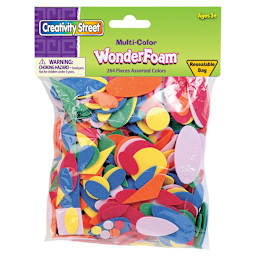 WonderFoam Shapes Assorted Multi-Color Shapes   264/Pkg.  - Peggable