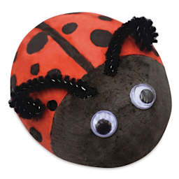 Creativity Street Craft Rocks - Rock painted as a Ladybug