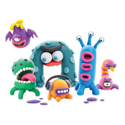 Fat Brain Toys Hey Clay Kit - Aliens - finished examples