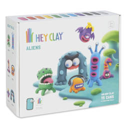 Fat Brain Toys Hey Clay Kit - Aliens - front of packaging