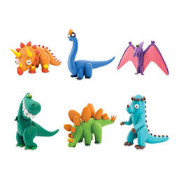 Fat Brain Toys Hey Clay Kit - Dinosaurs (example of clay dinosaurs)