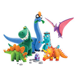 Fat Brain Toys Hey Clay Kit - Dinosaurs (example of clay dinosaurs)