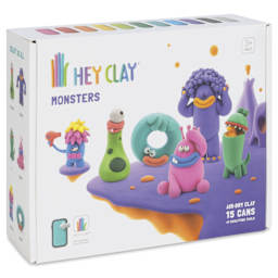 Fat Brain Toys Hey Clay Kit - Monsters - front of packaging