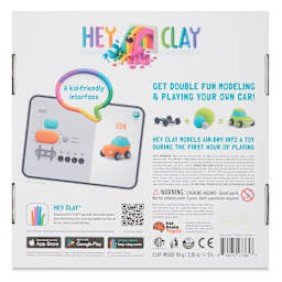 Fat Brain Toys Hey Clay Kit - Eco Cars - back of packaging