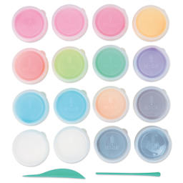 Fat Brain Toys Hey Clay Kit - Poop Oops, contents laid out