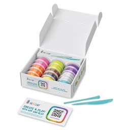 Fat Brain Toys Hey Clay Kit - Nice Ice Cream contents within packaging