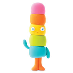 Fat Brain Toys Hey Clay Kit - Nice Ice Cream finished rainbow figure example project