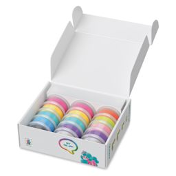 Fat Brain Toys Hey Clay Kit - Rainbow Unicorns contents within packaging
