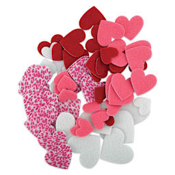 Darice Felt Heart Stickers