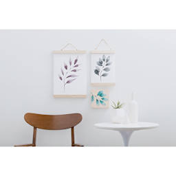 Unfinished Wood Wall Art Hanger