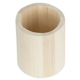 MultiCraft Wood Desk Organizers - Top angled view of Round Organizer