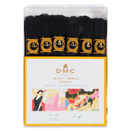 DMC Tapestry Wool - Ebony, 8 m, Set of 12 front of packaging