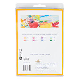 DMC Tapestry Wool - Tropical Collection, 8 m, Set of 12 back of packaging