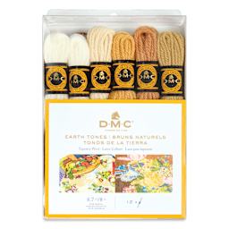 DMC Tapestry Wool - Earth Tones, 8 m, Set of 12 front of packaging