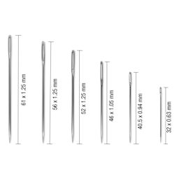 Singer Large Eye Hand Needle Assortment - Set of 50 - Counts and Lengths