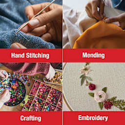 Singer Large Eye Hand Needle Assortment - Set of 50 - Uses