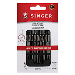 Singer Large Eye Hand Needle Assortment - Set of 50 - front of packaging