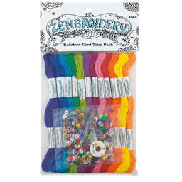 Design Works Zenbroidery Floss Trim Pack - Rainbow, Pkg of 12