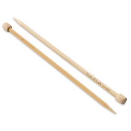 Clover Takumi Bamboo Straight Knitting Needles - Size 10, 9" Long