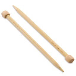 Clover Takumi Bamboo Straight Knitting Needles - Size 15, 9" Long