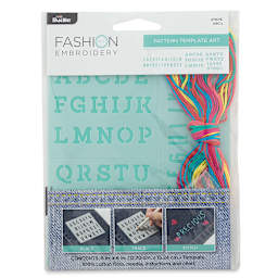 Embroidery Template Kit - Front of package of Alphabet Kit
