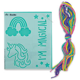 Embroidery Template Kits - I'm Magical Template and Embroidery thread