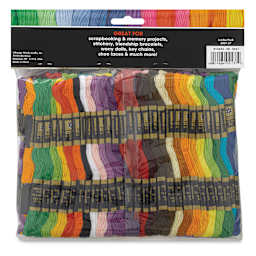 Janlynn Embroidery Floss Pack - Jumbo, Pkg of 105, back of the packaging