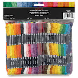 Janlynn Embroidery Floss Pack - Craft Thread, Pkg of 105, back of the packaging