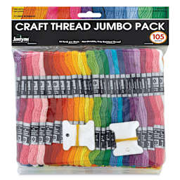 Janlynn Embroidery Floss Pack - Craft Thread, Pkg of 105, front of the packaging