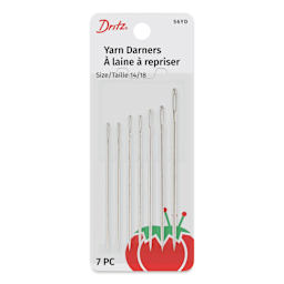 Dritz Yarn Darner Hand Needles - Set of 7, Size 14 - 18 front of packaging