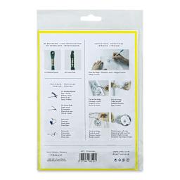 DMC Magic Paper Embroidery - Blank, Package of 2, Sheets (Back of packaging)