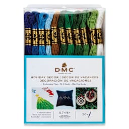 DMC Cotton Embroidery Floss - Holiday Decor, Set of 30 (Front of packaging)